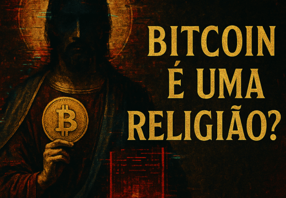 Bitcoin como uma nova religião? imagem conceitual?