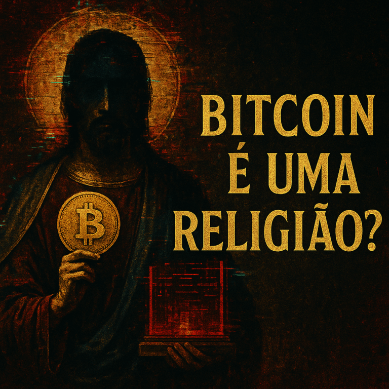 Bitcoin como uma nova religião? imagem conceitual?